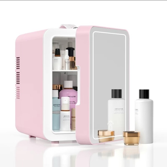 Style Skincare Fridge with Dimmable LED Light Mirror - Picture 1 of 12